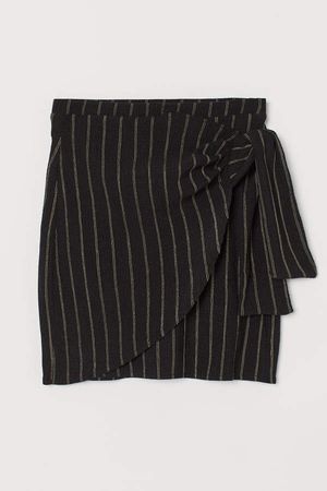 Skirt with Ties - Black