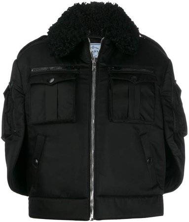 oversized zip-front coat