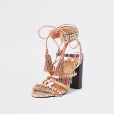 river island embellished heel sandals - Google Search