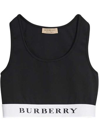 Burberry Logo Stretch Jersey Bra Top - Farfetch