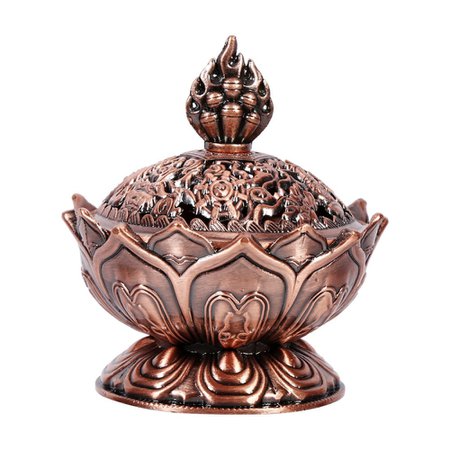 Chinese Buddha Alloy Incense Burner Lotus Flower Incense Holder Handmade Censer for Buddhist Home Office Decoration 2 Colors-in Incense & Incense Burners from Home & Garden on Aliexpress.com | Alibaba Group