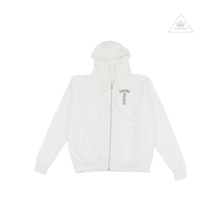 Chrome Hearts T Logo Script Letter Zip Hoodie – Crown Forever