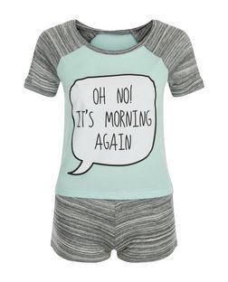 “Oh No! It’s Morning Again” Pajama Set