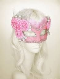 pink masquerade mask