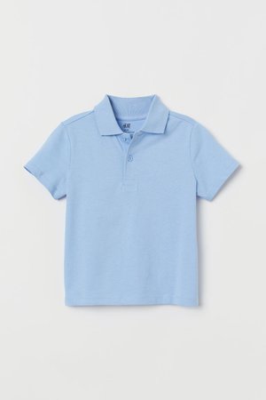 Polo Shirt - Light blue - Kids | H&M CA