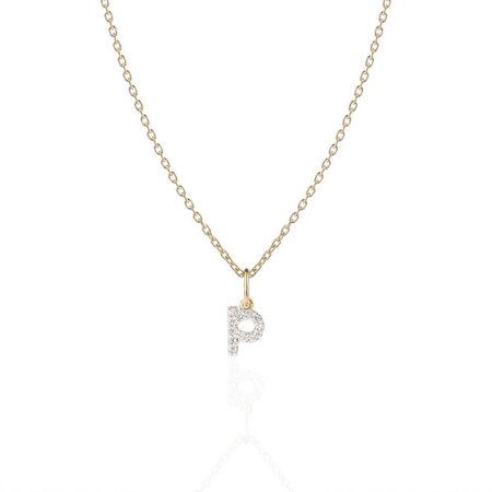 Diamond Necklace – P | Sharon Mills