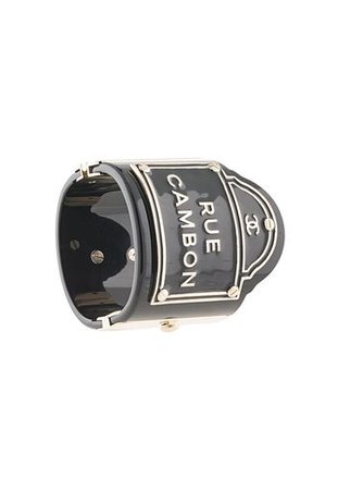 Chanel Pre-Owned, Chanel Pre-Owned Bangle - Black | Catalove