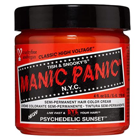 Amazon.com : Manic Panic Psychedelic Sunset Orange Hair Dye : Chemical Hair Dyes : Beauty