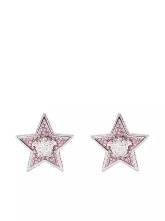 Versace Medusa Star crystal-embellished Stud Earrings - Farfetch