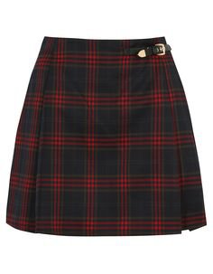 black red skirt