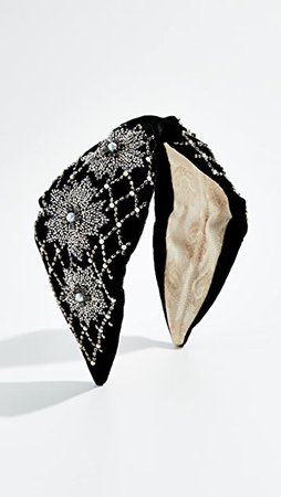 NAMJOSH Black Velvet Embellished Headband | SHOPBOP