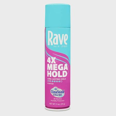 Rave 4X Mega Humidity Resistant Aerosol Hair Spray, 11 oz - Walmart.com