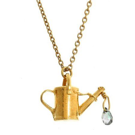 gold watering can necklace - Google Search