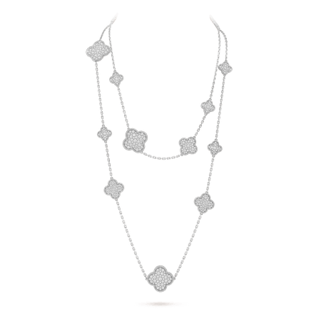 Magic Alhambra long necklace, 16 motifs - VCARN9MO00 - Van Cleef & Arpels