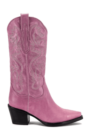 pink cow boy boots