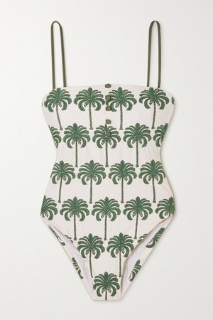 Durazno Embroidered Swimsuit - White
