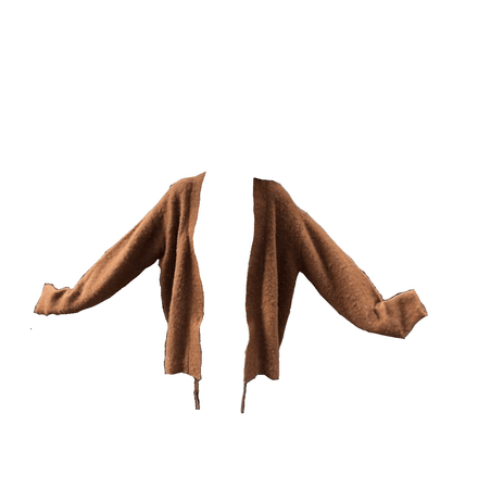 brown cardigan