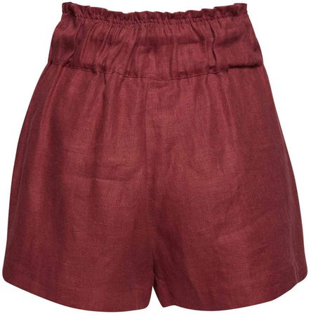 Bondi Born Utility High-Rise Linen Shorts Size: S