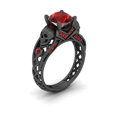 goth engagement rings - Google Search