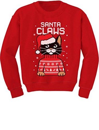 T-Stars Santa Claws Ugly Christmas Sweater