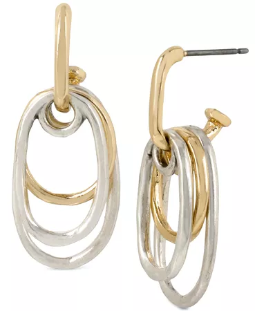 Robert Lee Morris Soho Two-Tone Multi-Oval Drop Earrings & Reviews - Earrings - Jewelry & Watches - Macy's
