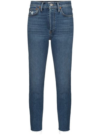 RE/DONE ‘90s cropped slim-fit jeans
