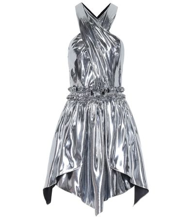 Kary Metallic Silk-Blend Minidress | Isabel Marant - mytheresa
