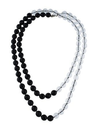 Kenneth Jay Lane Faceted Bead Strand Necklace - Necklaces - WKE25391 | The RealReal