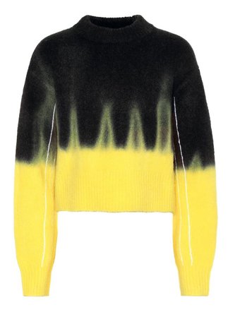 black and yellow sweater