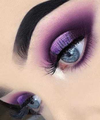deep purple eye makeup