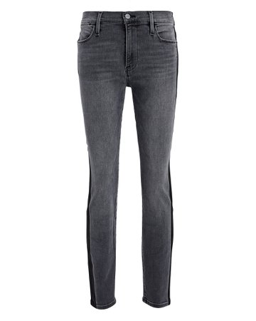 FRAME | Le High Skinny Coated Shadow Jeans | INTERMIX®