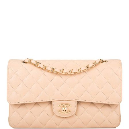 Chanel Beige Quilted Caviar Medium Classic Double Flap Bag – Madison Avenue Couture
