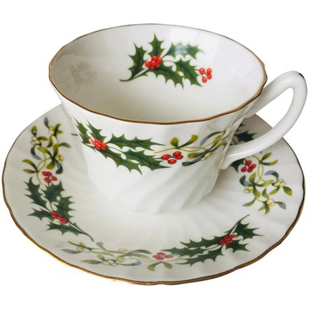 Christmas tea cup