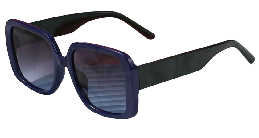 navy blue square glasses