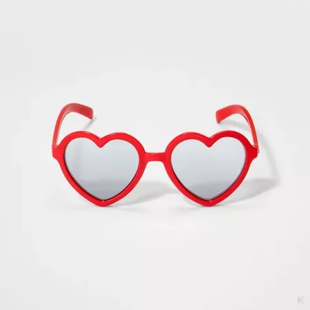 Toddler Girls' Heart Sunglasses - Cat & Jack™ Red : Target