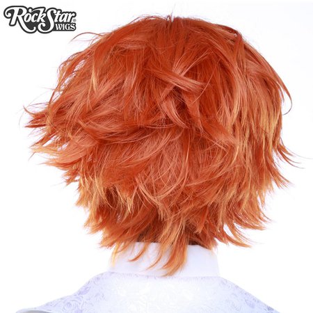 Cosplay Wigs USA™ Boy Cut Short - Copper Orange Pumpkin – Dolluxe®