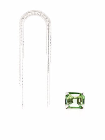 Wouters & Hendrix chain-link crystal-embellished Earrings Set - Farfetch