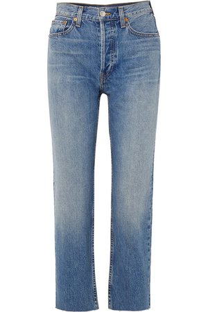 RE/DONE | Originals High-Rise Stove Pipe straight-leg jeans | NET-A-PORTER.COM