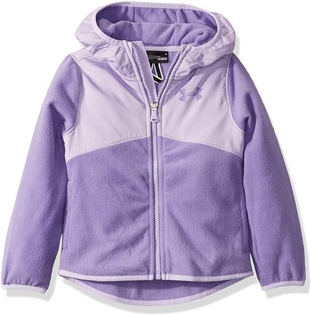 Amazon.com: Under Armour Girls' Little ColdGear Canyon Rim Microfleece Hoody, Flight Purple F, 6: Clothing
