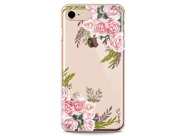 Coque iPhone 7/iPhone 8 Pink Flowers Painted | Master Case