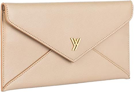 Amazon.com: YBONNE Women's Long Wallet RFID Blocking Envelope Purse, Made of Saffiano Leather (Beige) : Clothing, Shoes & Jewelry