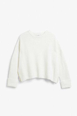 Knit sweater - Whipped cream - Knitwear - Monki GB
