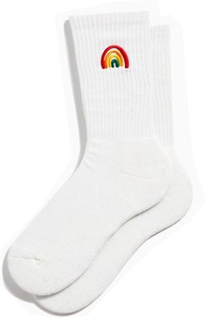 urban outfitters embroidered rainbow sock ($10 - 2019)
