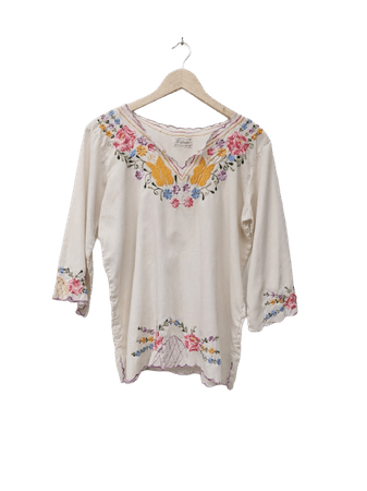 70s embroidered top – remove.bg