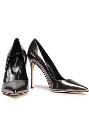 Gunmetal Patent-leather pumps | Sale up to 70% off | THE OUTNET | SERGIO ROSSI | THE OUTNET