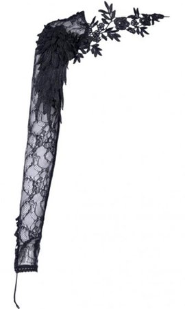 Dark In Love - Black Gothic Flower Lace Sleeve - Buy Online Australia – Beserk