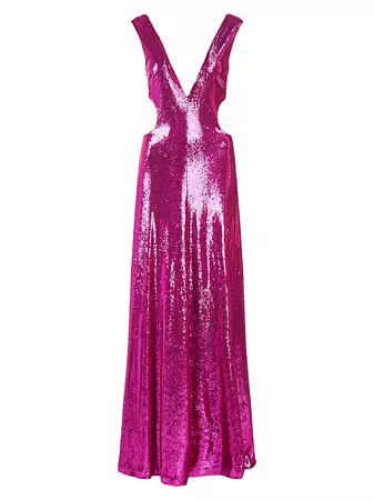 Shop Halston Natalia Sequined Gown | Saks Fifth Avenue