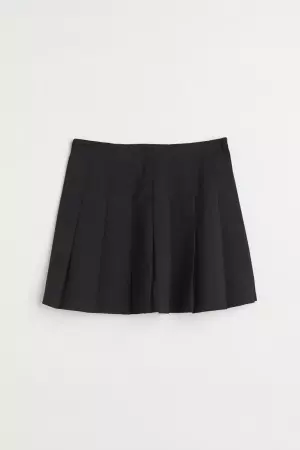 Pleated Skirt - Black - Ladies | H&M US