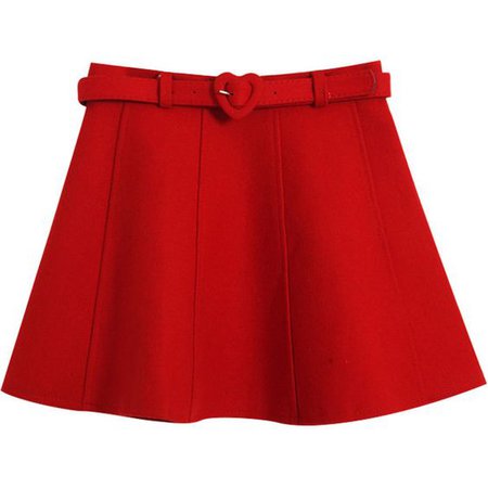 Chicnova Fashion Solid Belted A-line Skirt