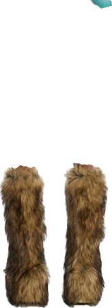 brown fur boots